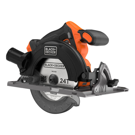 Bezszczotkowa piła tarczowa Black+decker 18 V Ręczna piła tarczowa 165 mm (czarno-pomarańczowa, akumulator i ładowarka nie wchodzą w skład zestawu)
