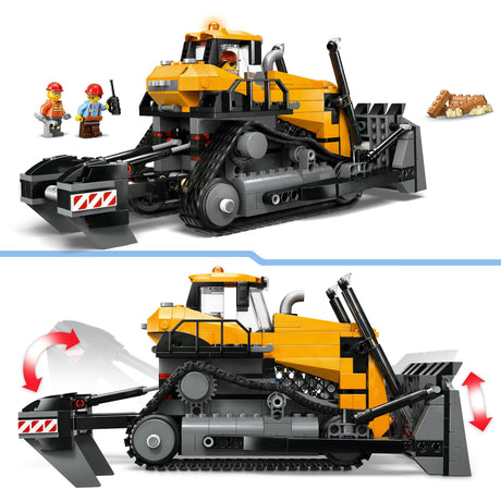 Lego ® city żółty spychacz, pojazd budowlany - 60466