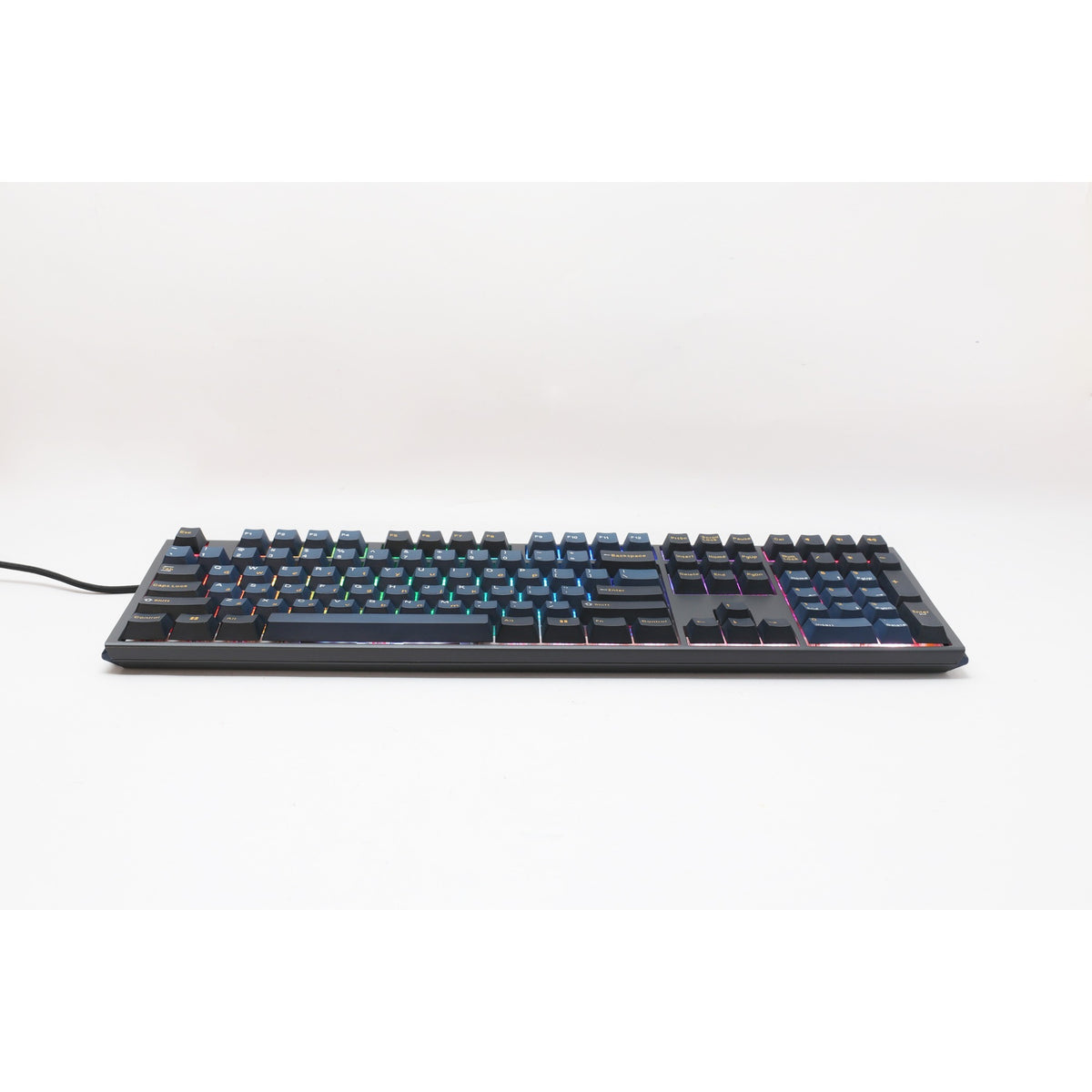 Ducky one 3 pro, klawiatura do gier (czarna, układ amerykański, wiśnia mx2a speed silver, dioda rgb, double-shot pbt, mechanika szarlatanu, hot swap)