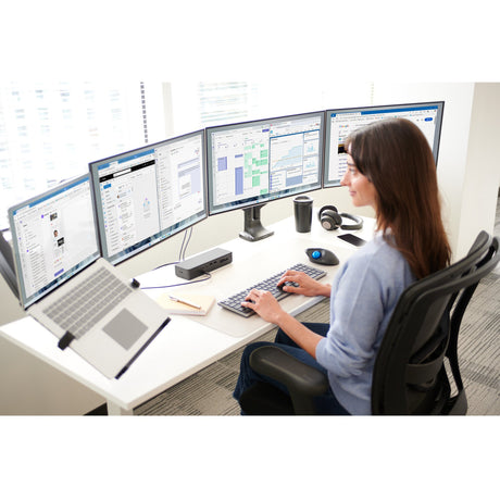 Klawiatura do wielu urządzeń z możliwością ładowania Kensington KB535 EQ (układ międzynarodowy (QWERTY), przełączniki nożycowe, 100%, USB, 2,4 GHz, Bluetooth 5.4)