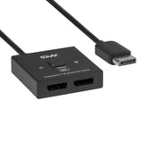 Club 3d 2-in-1 bidirectionele displayport switch (zwart, 8k)