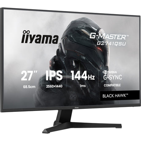 Monitor do gier Iiyama G-Master Black Hawk G2741QSU-B1 27 (czarny, HDMI, DisplayPort, 2x USB-A, USB-B, 144 Hz)