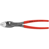 Szczypce Knipex twingrip, uchwyt przedni i boczny (czerwone)