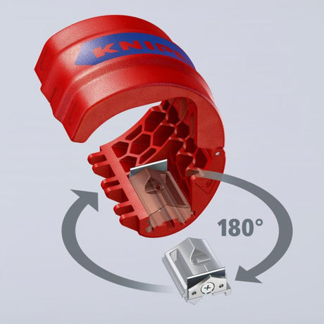Obcinak do rur Knipex bix 90 22 10 bk (czerwony niebieski)