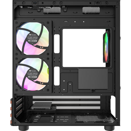 Obudowa mini tower Thermaltake View 170 ws argb (kolor czarnego drewna | 2x usb-a | rgb | okno)