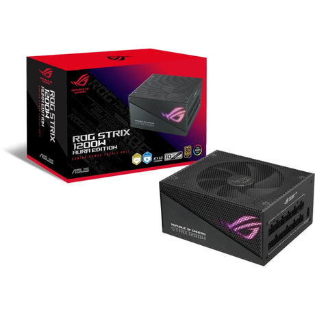 Modułowy zasilacz Asus rog strix gold aura Edition o mocy 1200 W (czarny, 1x 12vhpwr, 4x pcie)
