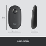 Zestaw bezprzewodowy Logitech mk470 slim (czarny, układ US-International (QWERTY), przełączniki nożycowe, 100%, 1000 dpi)
