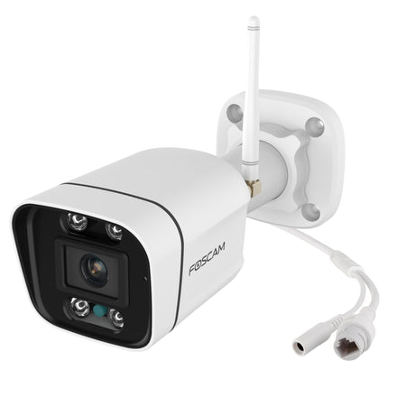 Foscam v8p, dwuzakresowa kamera bezpieczeństwa Wi-Fi 4K 8MP (biała, z alarmem dźwiękowym i świetlnym)