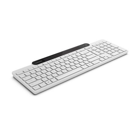 Samoładująca klawiatura Bluetooth Lenovo 800 (biała, układ US (QWERTY), tłok, 100%, przełącznik tłokowy, Bluetooth 5.1, USB-C)