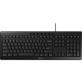 Klawiatura Cherry Stream (czarna, układ eu (qwerty), technologia nożycowa sx, 100%)