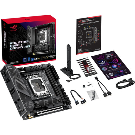 Płyta główna Asus ROG Strix B860-I Gaming WiFi Socket 1851 (RAID, 2,5 GB-LAN, WiFi 7, BT, dźwięk, Mini-ITX)