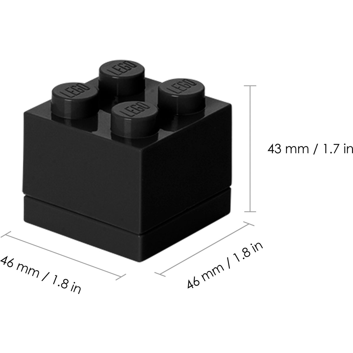 Pokój Kopenhaga Lego Mini Box Pudełko na lunch 4 (czarne)