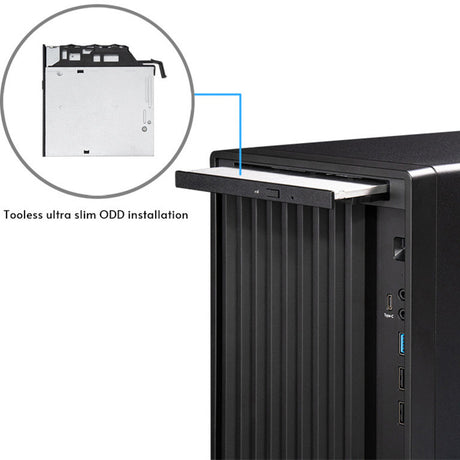 Obudowa mini tower Chieftec uni bs-20b-op (czarna | 3x USB-A | 1x USB-C)