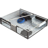 Obudowa desktopowa Silverstone milo ml03b (czarna | 2x USB-A)