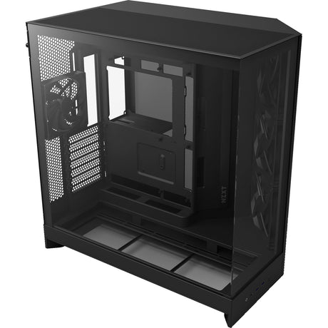 Obudowa midi tower Nzxt h9 flow (czarna (matowa) | 2x USB-A | 1x USB-C | szkło hartowane)