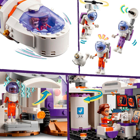 Lego friends - baza kosmiczna na Marsie i zabawka do budowy rakiet (42605)