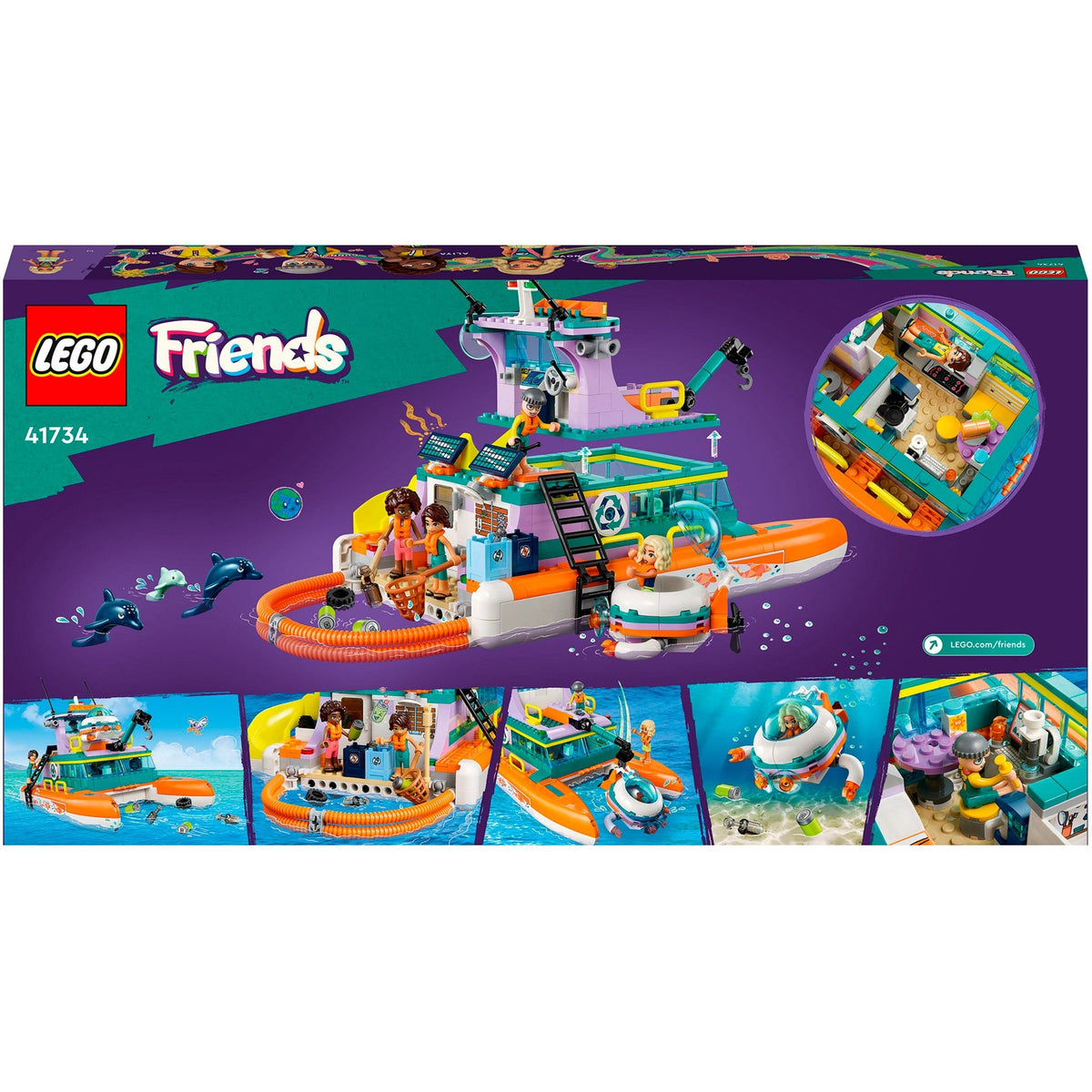 Lego friends - zabawka konstrukcyjna łodzi ratunkowej (41734)