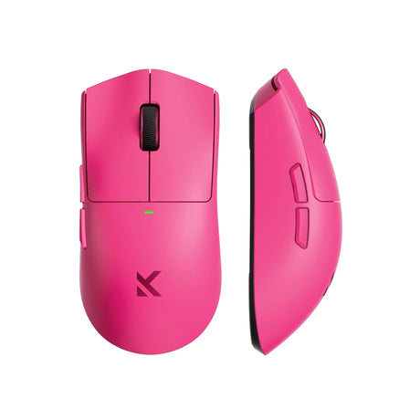 Ultralekka bezprzewodowa mysz do gier Mchose K7 (różowa, RGB, USB 2,4 GHz, 42 000 dpi)