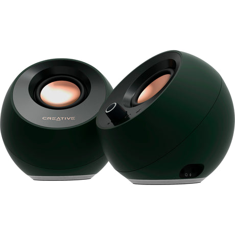 Głośnik do komputera Creative Pebble Pro (czarny, AUX, USB-A, USB-C, Bluetooth 5.3, RGB)