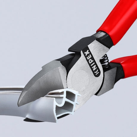 Szczypce boczne Knipex 72 01 160 do plastiku + sprężyna 160mm