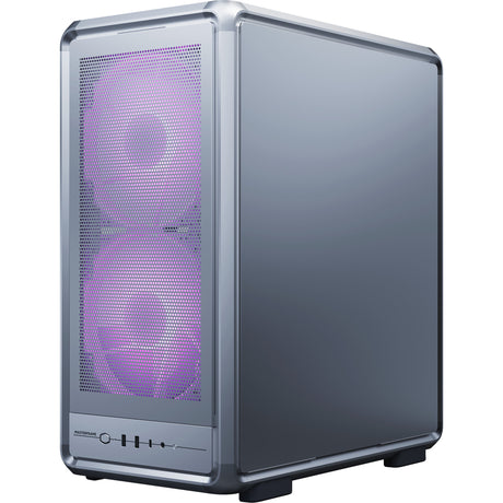 Cooler master masterframe 500 mesh argb obudowa midi tower (srebrna | 2x USB-A | 1x USB-C | RGB | szkło hartowane)