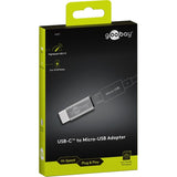 Goobay Adapter USB-C na micro-USB (szary)