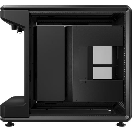 Cooler master masterframe 360 stage obudowa midi tower LCD (czarna | 2x USB-A | 1x USB-C | szkło hartowane)