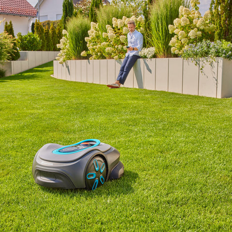 Kosiarka automatyczna Gardena smart sileno max 1500 m² (szary turkus, 19903-26)