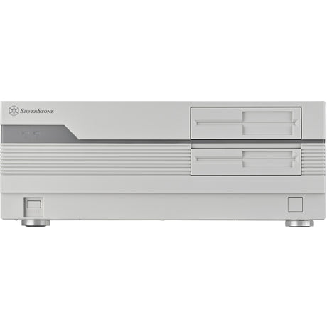 Obudowa Silverstone FLP01 HTPC (kremowa | 2x USB-A | 1x USB-C)