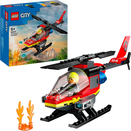 Lego miejski helikopter strażacki - 60411