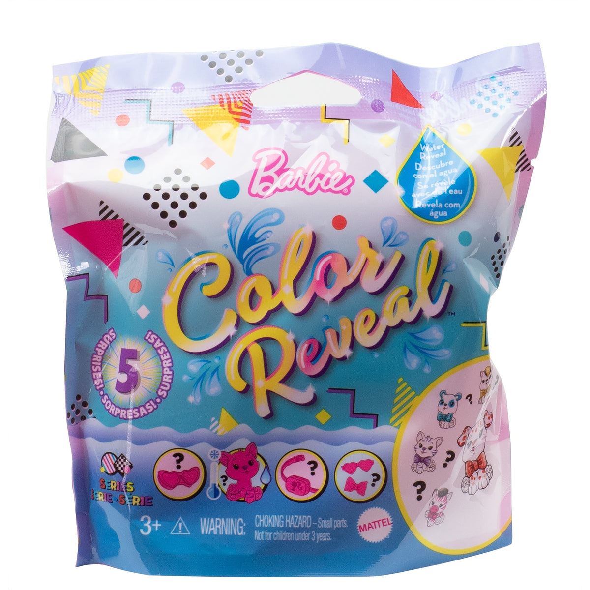 Odkrycie kolorów Barbie - lalka zwierzak (fala 2, asortyment)