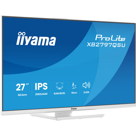 Iiyama prolite xb2797qsu-w1 27 monitor (wit (mat), hdmi, displayport, usb, audio)