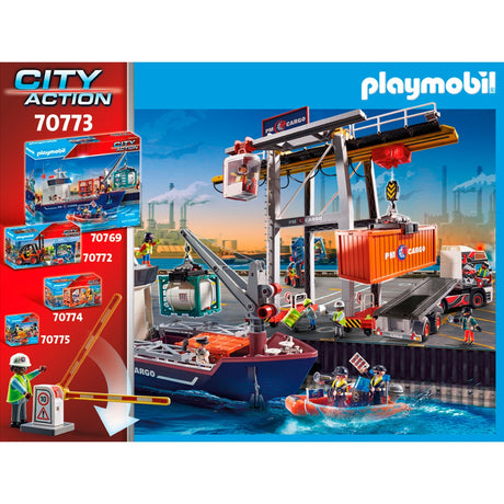 Akcja miejska Playmobil - zabawki budowlane magazynu towarów (70773)