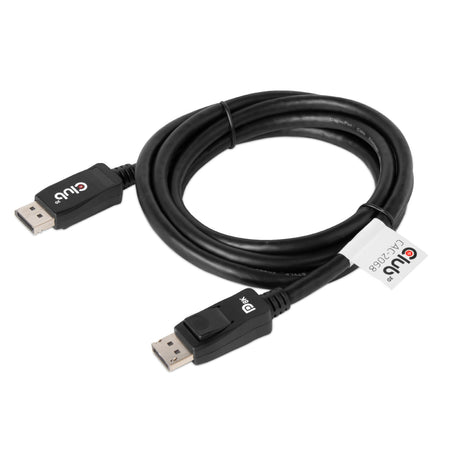 Kabel Club 3D Displayport 1.4 Vesa z certyfikatem męsko-męskim (czarny, 2 metry, 8k 60 Hz, 32,4 Gb/s)