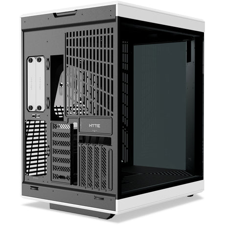 Hyte y70 touch nieskończona obudowa midi tower (biały czarny | 2x USB-A | 1x USB-C | szkło hartowane)