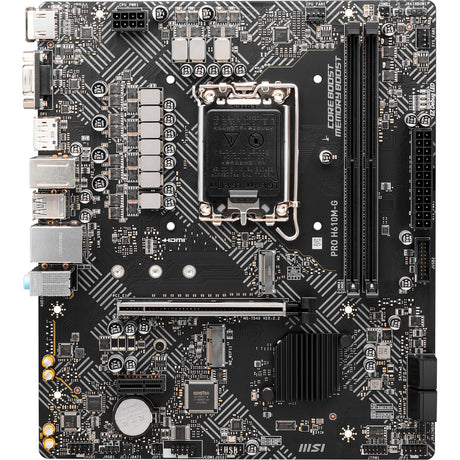 Płyta główna MSI Pro H610M-G z gniazdem Socket 1700 (GB-LAN, dźwięk, µATX)