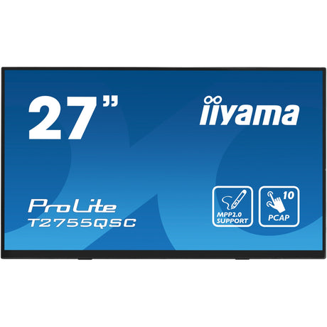 Monitor dotykowy Iiyama Prolite T2755QSC-B1 27 (czarny, HDMI, Display Port, 2x USB-A, USB-B)