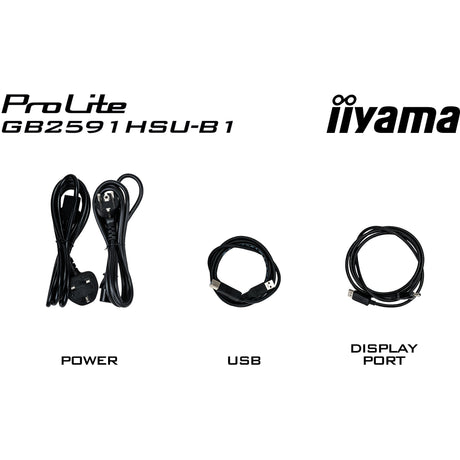 Monitor do gier Iiyama G-Master Gold Phoenix GB2591HSU-B1 24,5 (czarny (matowy), 320 Hz, HDMI, DisplayPort, USB, audio)