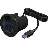 Icy box ib-hub1403 Hub USB (czarny, 4x USB 3.0)