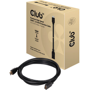 Przedłużacz Club 3D premium high speed HDMI 2.0 (czarny, 3 metry, CAC-1321)