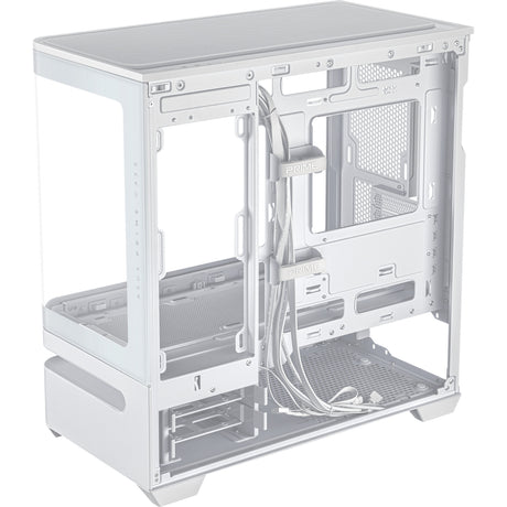 Obudowa Midi Tower Asus Prime Ap202 (biała | 2x USB-A | 1x USB-C | RGB | Szkło hartowane)