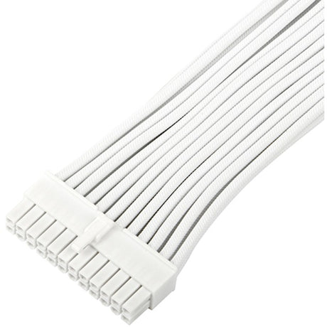 Kabel przedłużający Silverstone sst-pp07e-mbw-v2, 24pin atx (biały, 30 centymetrów)