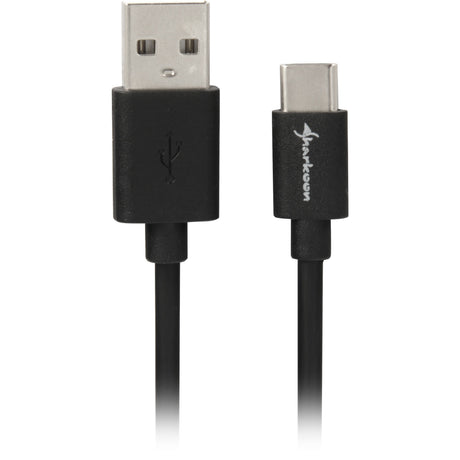 Kabel Sharkoon USB-A 2.0 - USB-C (czarny, 1,5 metra)