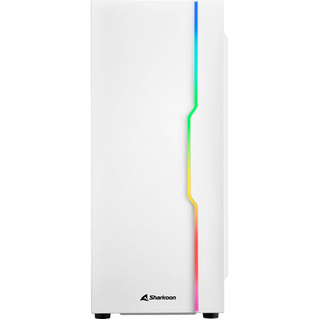 Obudowa midi tower Sharkoon rgb slider (biała | 3x usb-a | rgb | szkło hartowane)