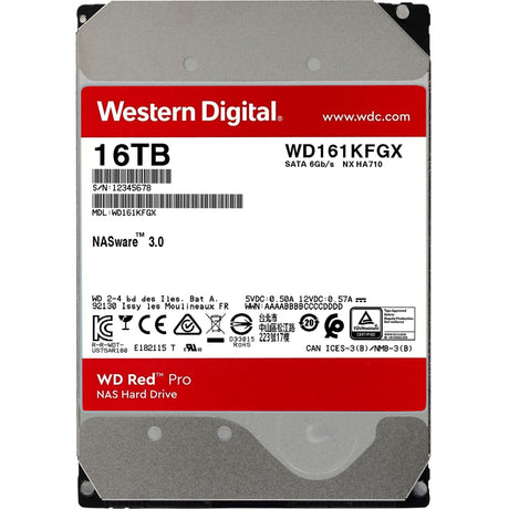 Dysk twardy WD Red Pro 16 TB (161kfgx, SATA 600, 24 7, AF)