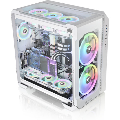 Obudowa Midi Tower Thermaltake View 51 tg Snow Argb Edition (biała | 4x USB-A | 1x USB-C | RGB | okno)