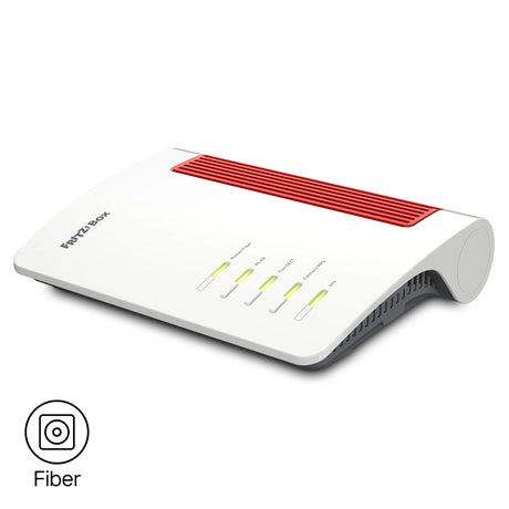 Fritz! box 5690 xgs edycja międzynarodowy router światłowodowy (biały czerwony, mesh Wi-Fi, 10 Gbit s)