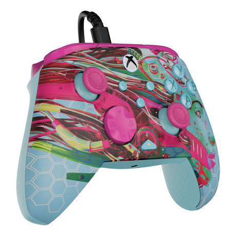 Zaawansowany przewodowy kontroler Turtle Beach PDP Rematch Glow (Android Dreams, Xbox Series X|S, Xbox One, PC)
