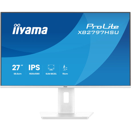 Monitor Iiyama prolite xb2797hsu-w1 27 (biały (matowy), 120 Hz, HDMI, Display Port, USB, audio)