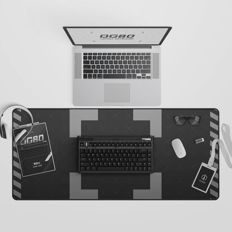 Bezprzewodowa klawiatura mechaniczna Iqunix og80 ciemna strona (czarna, układ amerykański (qwerty), wiśniowy mx niebieski, 80% (tkl), diody rgb, możliwość wymiany podczas pracy, pbt, 2,4 GHz | bluetooth 5.1 | usb-c)